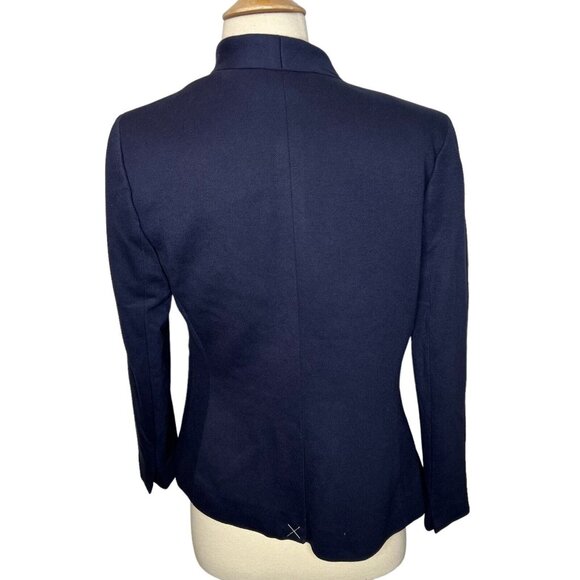 J.Crew $198  Women's Going-Out Blazer in Stretch Twill Size 0 Navy H2743 - Picture 5 of 7